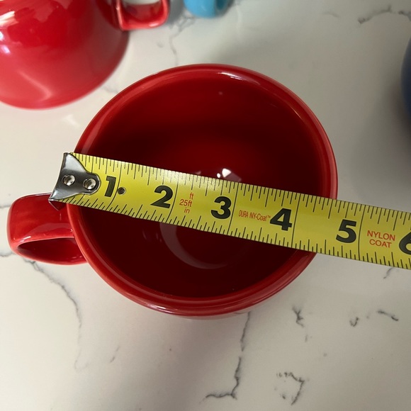 SOLD Fiestaware And Omniware MIX Combo of 6 Total Jumbo Soup / Chili Mugs - Picture 2 of 3